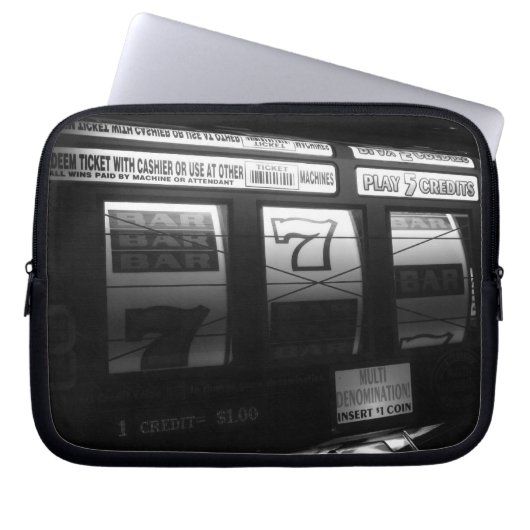 SLot-machine laptophoes Laptop Sleeve (Voorkant)