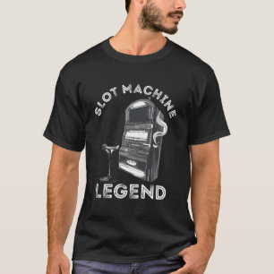 Slot Machine Legende Casino Speler Gokken Poker M T-shirt