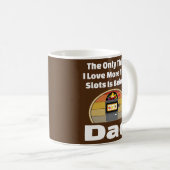 Slot Machine Pap Gambling Vader Gambler Winning Koffiemok (Voorkant rechts)