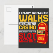 Slot Machine Player Funny Casino Gambling Humor Briefkaart (Voorkant / Achterkant)