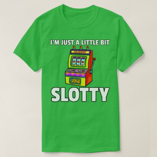 Slot Machine Player Gift Casino Gambler T-shirt (Design voorkant)