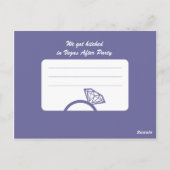 Slot Machine Post bruiloft receptie Briefkaart (Achterkant)