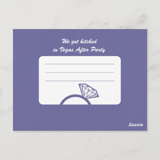 Slot Machine Post bruiloft receptie Briefkaart (Achterkant)