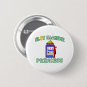 Slot Machine Princess (Tiara) Ronde Button 5,7 Cm (Voorkant /achterkant)