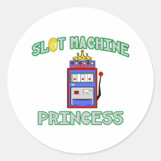 Slot Machine Princess (Tiara) Ronde Sticker