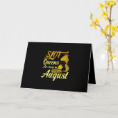 Slot Machine Queen Augustus Birthday Kaart (Gele Bloem)