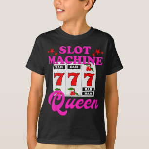 Slot Machine Queen Casino Las Vegas Gokken Casino T-shirt
