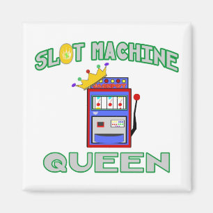 Slot Machine Queen Magneet