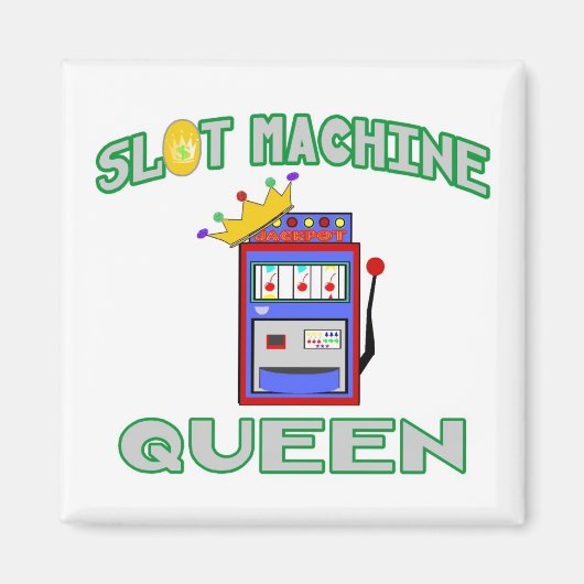 Slot Machine Queen Magneet (Voorkant)