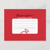 Slot Machine Save the Date - Weddenschap Aankondigingskaart (Achterkant)