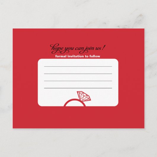 Slot Machine Save the Date - Weddenschap Aankondigingskaart (Achterkant)