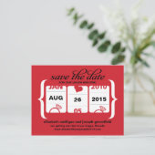 Slot Machine Save the Date - Weddenschap Aankondigingskaart (Staand voorkant)