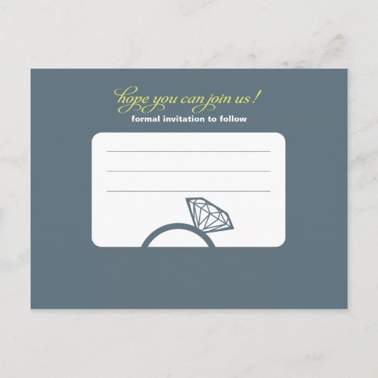 Slot Machine Save the Date - Weddenschap Aankondigingskaart (Achterkant)