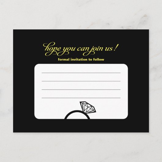 Slot Machine Save the Date - Weddenschap Aankondigingskaart (Achterkant)