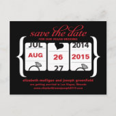 Slot Machine Save the Date - Weddenschap Aankondigingskaart (Voorkant)