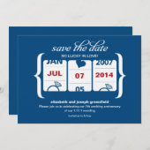 Slot Machine Save the Date - Weddenschap Jubileum (Voorkant / Achterkant)