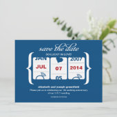 Slot Machine Save the Date - Weddenschap Jubileum (Staand voorkant)