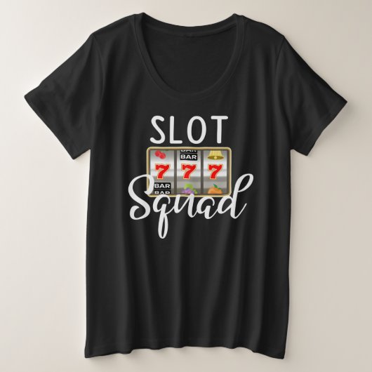 Slot Machine Squad Las Vegas Casino Games T-Shirt (Design voorkant)