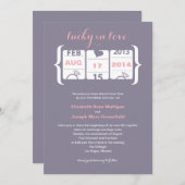 Slot Machine Trouw Uitnodiging (Voorkant / Achterkant)