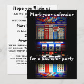 Slot-machine voor bachelor kaart (Voorkant / Achterkant)