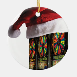 Slot-machine voor kerstVegas Keramisch Ornament