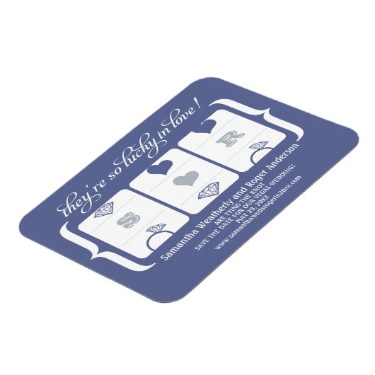 Slot Machine Weddenschap Opslaan Datum Magneet (Linkerzijde)