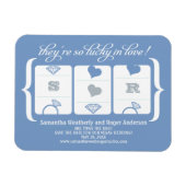 Slot Machine Weddenschap Opslaan Datum Magneet (Horizontaal)