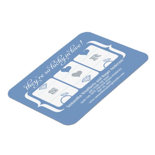 Slot Machine Weddenschap Opslaan Datum Magneet (Linkerzijde)