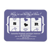 Slot Machine Weddenschap Opslaan Datum Magneet (Horizontaal)