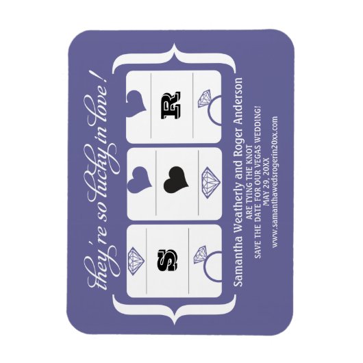 Slot Machine Weddenschap Opslaan Datum Magneet (Verticaal)