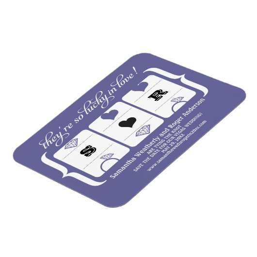 Slot Machine Weddenschap Opslaan Datum Magneet (Linkerzijde)