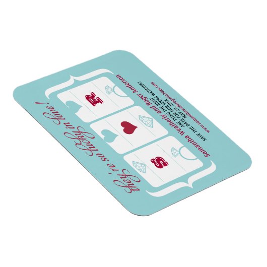 Slot Machine Weddenschap Opslaan Datum Magneet (Rechterzijde)