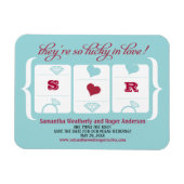 Slot Machine Weddenschap Opslaan Datum Magneet (Horizontaal)