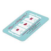 Slot Machine Weddenschap Opslaan Datum Magneet (Linkerzijde)