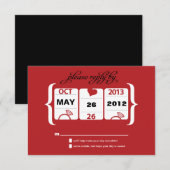 Slot Machine Weddenschap RSVP (Voorkant / Achterkant)