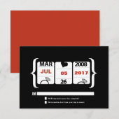 Slot Machine Weddenschap RSVP (Voorkant / Achterkant)