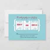 Slot Machine Weddenschap RSVP Kaartje (Voorkant)