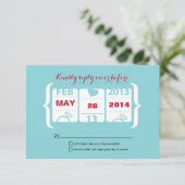 Slot Machine Weddenschap RSVP Kaartje (Staand voorkant)