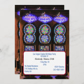 Slot Machines Casino ThACHT Birthday Party Kaart (Voorkant / Achterkant)