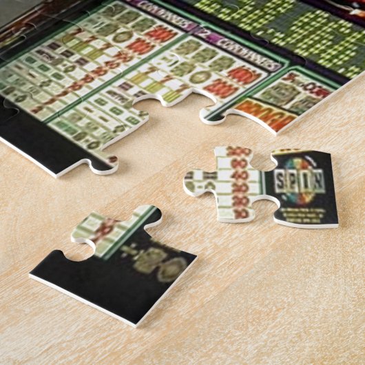 Slot-machines voor kerststaarten legpuzzel (Zijkant)