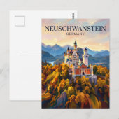 Slot Neuschwanstein Duitsland Briefkaart (Voorkant / Achterkant)