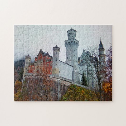 Slot Neuschwanstein Duitsland. Legpuzzel (Horizontaal)