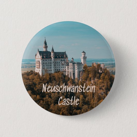 Slot Neuschwanstein Duitsland Ronde Button 5,7 Cm (Voorkant)