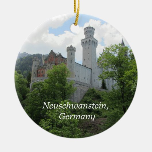Slot Neuschwanstein Keramisch Ornament (Voorkant)