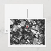 Slot of Love/Seoul Tower, Zuid-Korea Briefkaart (Voorkant / Achterkant)