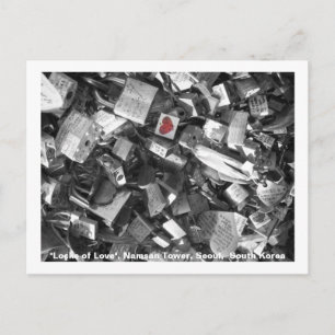 Slot of Love/Seoul Tower, Zuid-Korea Briefkaart