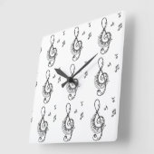 SLOT OP DE MUSISCHE OPMERKINGEN VAN HET HART VIERKANTE KLOK (Hoek)