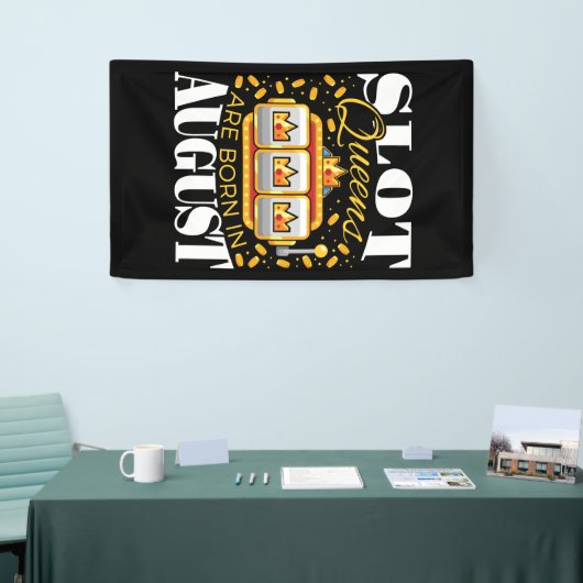 Slot Queens worden geboren in augustus Verjaardag Spandoek (Beurs)