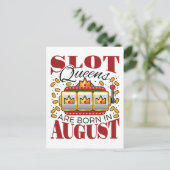 Slot Queens wordt geboren in augustus 's avonds Ga Briefkaart (Staand voorkant)