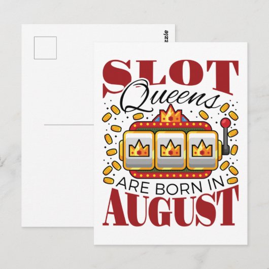 Slot Queens wordt geboren in augustus 's avonds Ga Briefkaart (Voorkant / Achterkant)